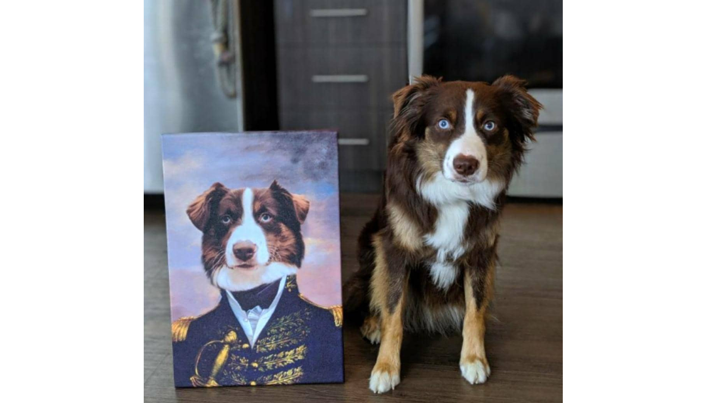 CUSTOM PET ACRYLIC royal PORTRAIT paintings/swap face with famous painting