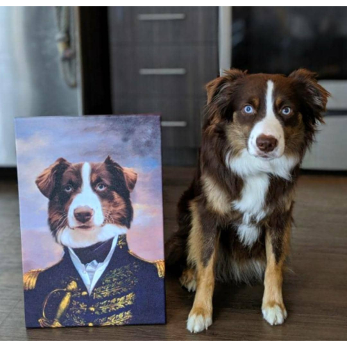 CUSTOM PET ACRYLIC royal PORTRAIT paintings/swap face with famous painting