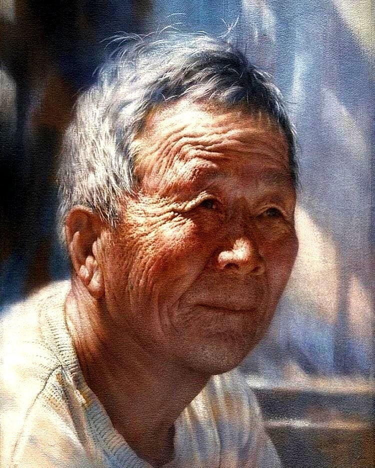 GRANDFATHER acrylic PORTRAIT FROM PHOTO