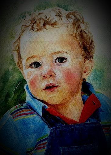 YOUNG BABY CUSTOM ACRYLIC portrait