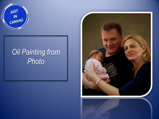 Oil Portrait from photo|Gift Ideas for Father | justincanvas