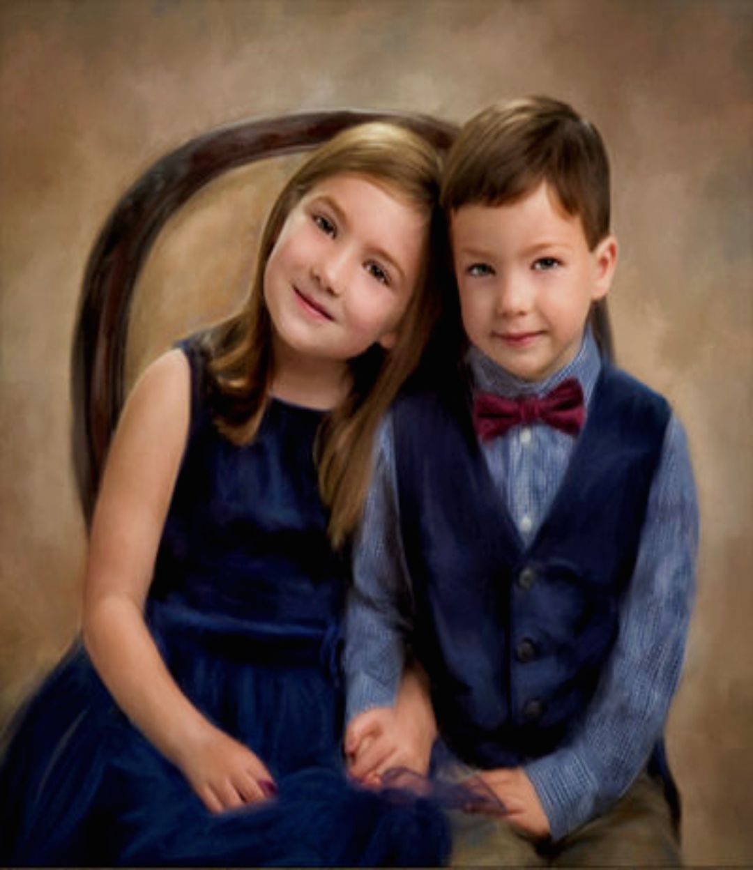 oil-painting-children-hand painted-portraits