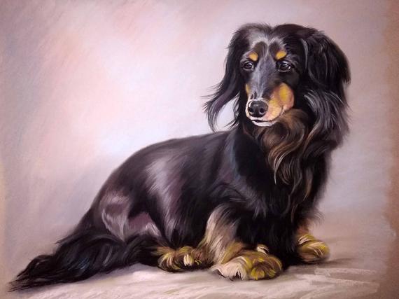 CUTE PET HANDMADE OIL PAINTING