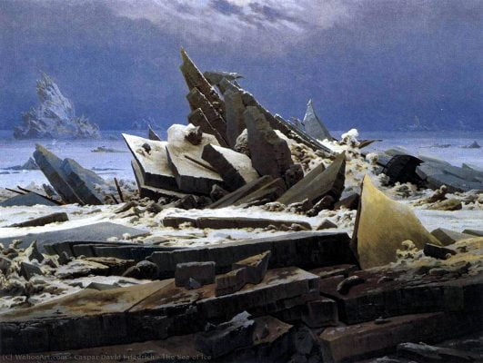The Sea of Ice - Top Famous Painting The Sea of Ice - Top Famous Painting