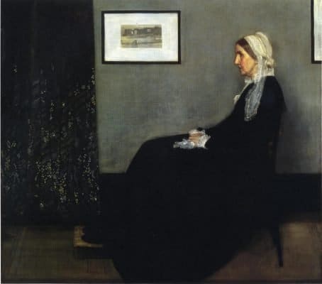 Top Famous Painting - Arrangement in Grey and Black. Portrait of the Painter's Mother Top Famous Painting - Arrangement in Grey and Black. Portrait of the Painter's Mother