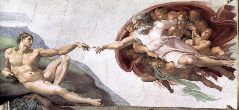 Creation of Adam - World's Famous Painting Creation of Adam - World's Famous Painting