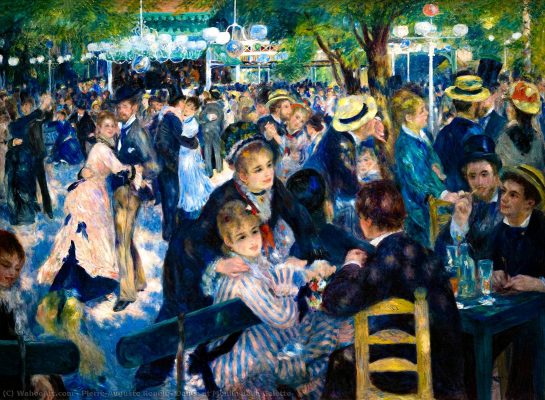 Dance at Moulin de la Galette - Top Famous Painting Dance at Moulin de la Galette - Top Famous Painting