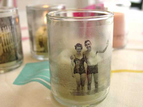 Turn Photos into Gifts memory candle