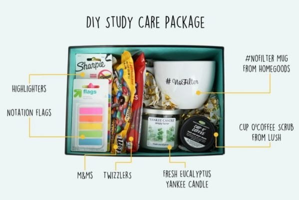 Birthday Gifts for Best Friend DIY Study care pack