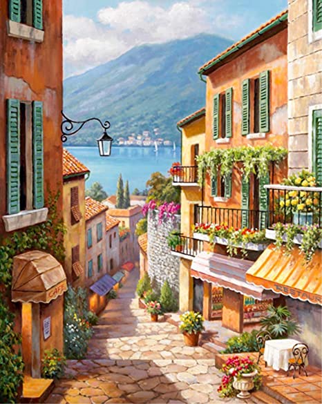 painting of street