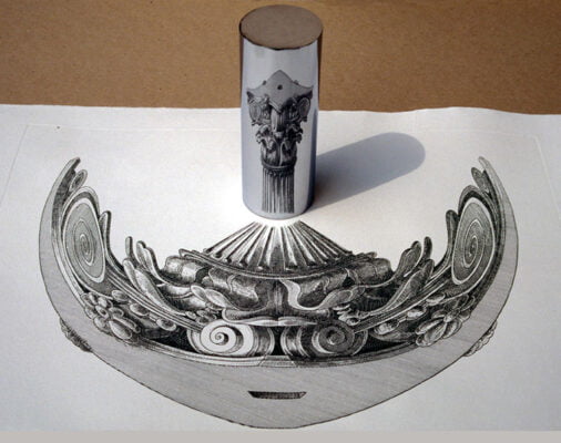 anamorphic painting style