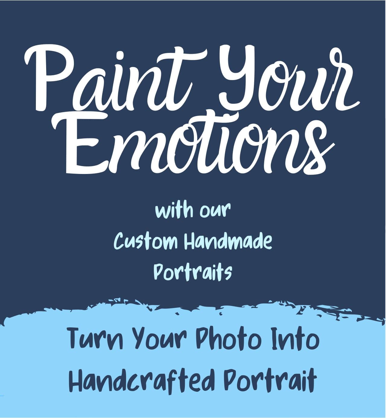 Custom handmade Portraits banner